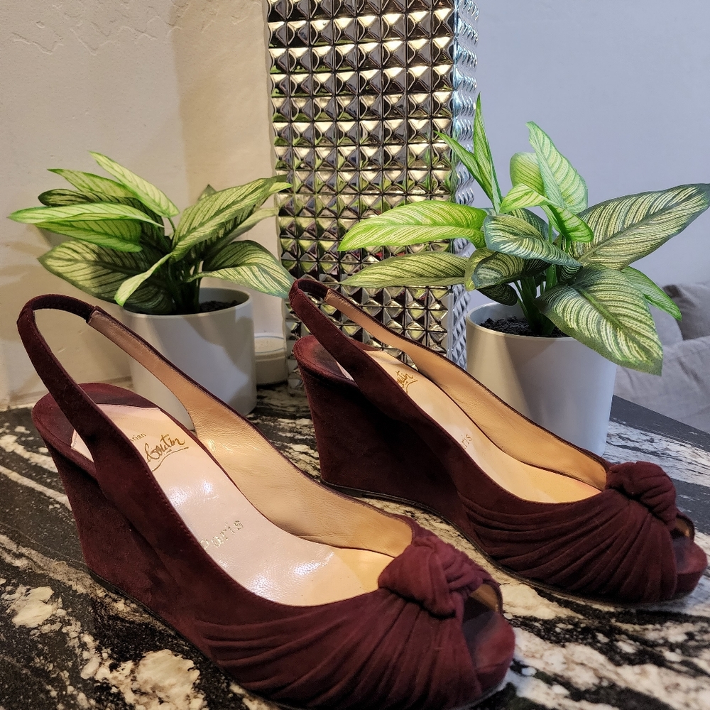 Christian louboutin wedges